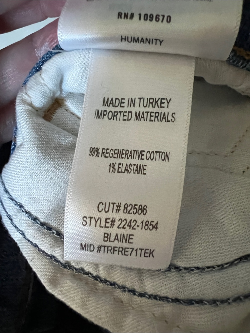 CITIZENS OF HUMANITY Blaine Straight Jeans Denim 25 - Picture 12 of 14